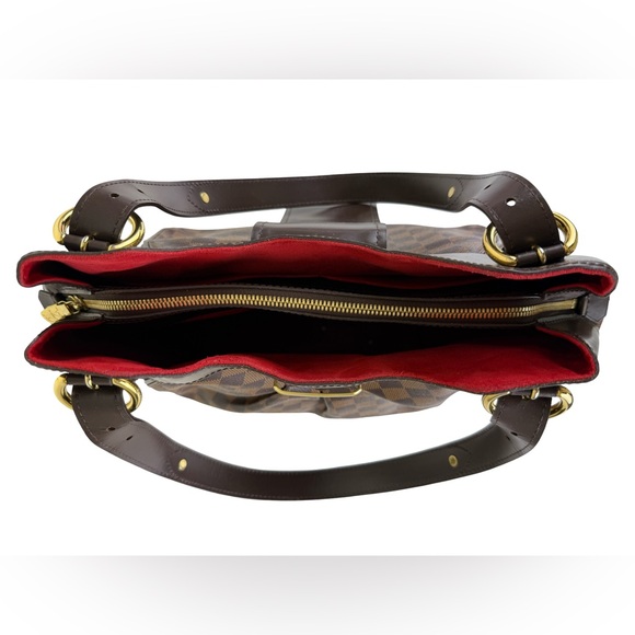 LOUIS VUITTON DAMIER EBENE SISTINA GM SHOULDER HANDBAG - Picture 7 of 10